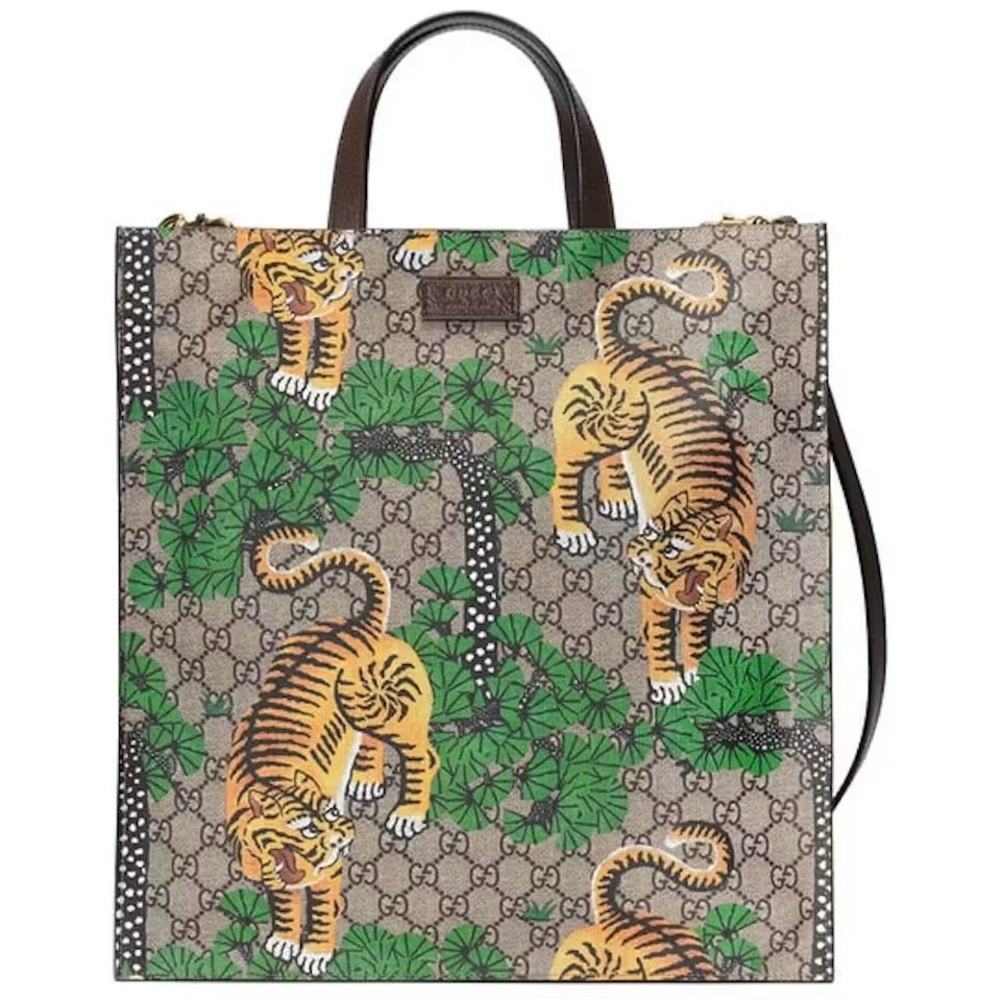 Gucci GG Supreme Bengal Tiger Tote